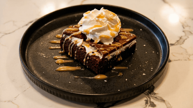 Smoked Salt Brownie.