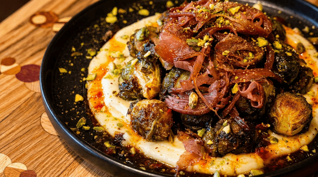Crispy Brussels.