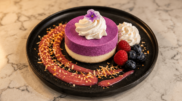 Ube Cheesecake.